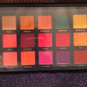Brightly colored eye shade palette by Ace Beaute